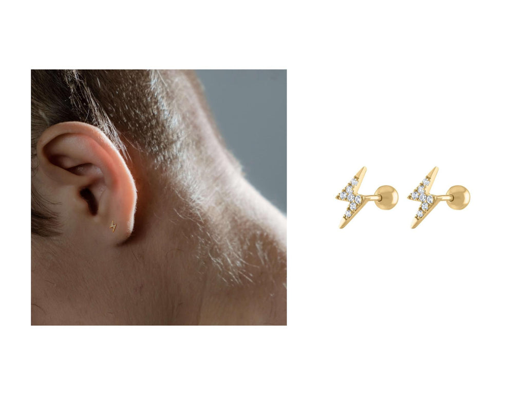14K White Gold Earrings, Diamond Earrings, 14K White Gold Hoops – AMYO  Jewelry